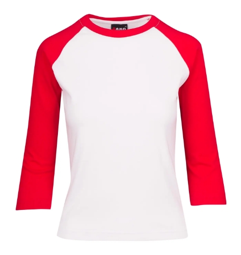 Picture of RAMO, Ladies 3/4 Sleeve Raglan Tee